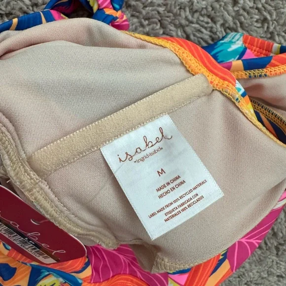 Ingrid & Isabel Vibrant Floral One Piece maternity swim suit - Picture 3 of 3